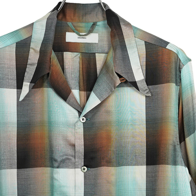 SUGARHILL [ Ombre Panama Open-collar Shirt ] GREEN