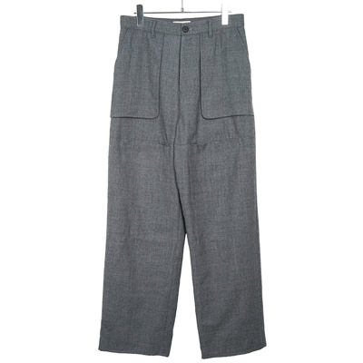 MATSUFUJI [ Wool Front Pocket Trousers ] GRAY