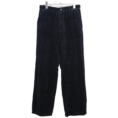 MATSUFUJI [ Wide Corduroy 6P Trousers ] BLACK