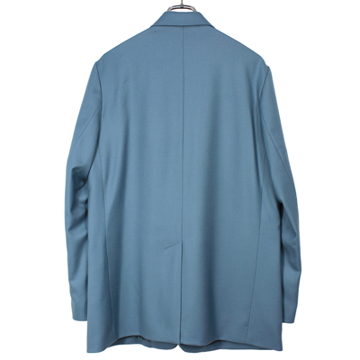 DAIRIKU [ Long Wool Tailored Jacket ] Teal Blue