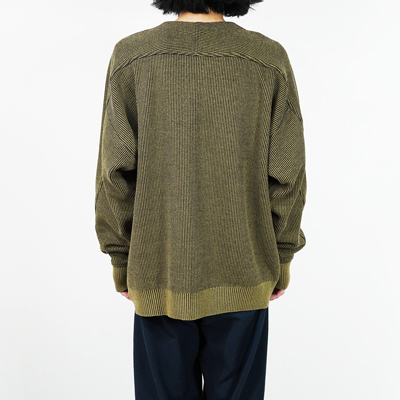 YANTOR [ 12G Cotton Knit Pullover ] CAMEL