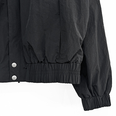 MATSUFUJI [ Stand Collar Nylon Jacket ] BLACK