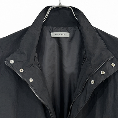 MATSUFUJI [ Stand Collar Nylon Jacket ] BLACK