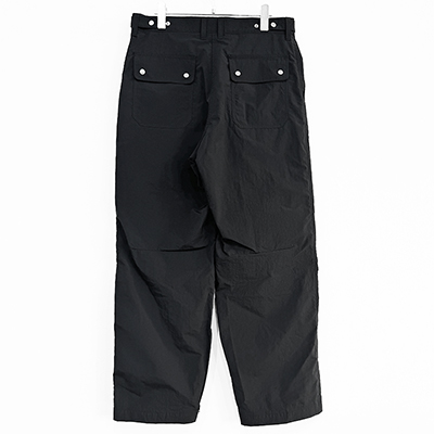 MATSUFUJI [ Cargo Pocket Nylon Wide Trousers ] BLACK