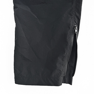 MATSUFUJI [ Cargo Pocket Nylon Wide Trousers ] BLACK