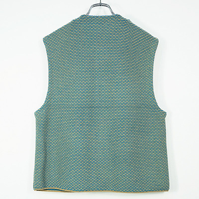 MATSUFUJI [ Raven Pattern Knit Vest ] BGE×BLU