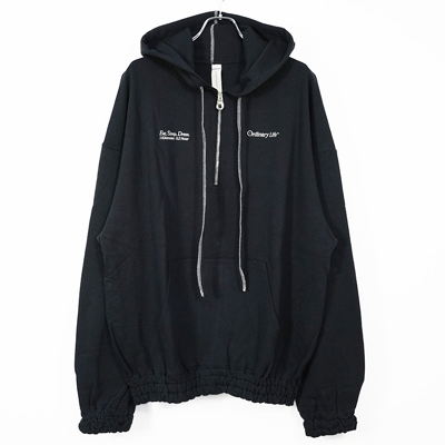 SHINYAKOZUKA [ ORDINALY ZIP HOODIE ] BLACK