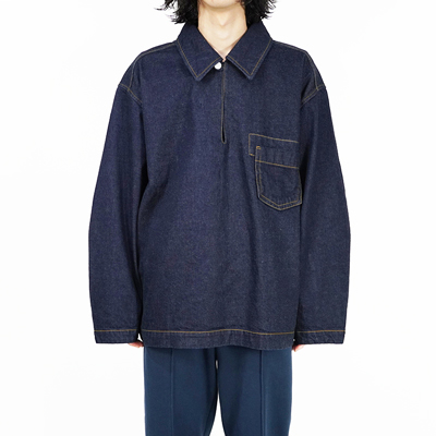 MATSUFUJI [ Pullover Work Denim Jacket ] INDIGO