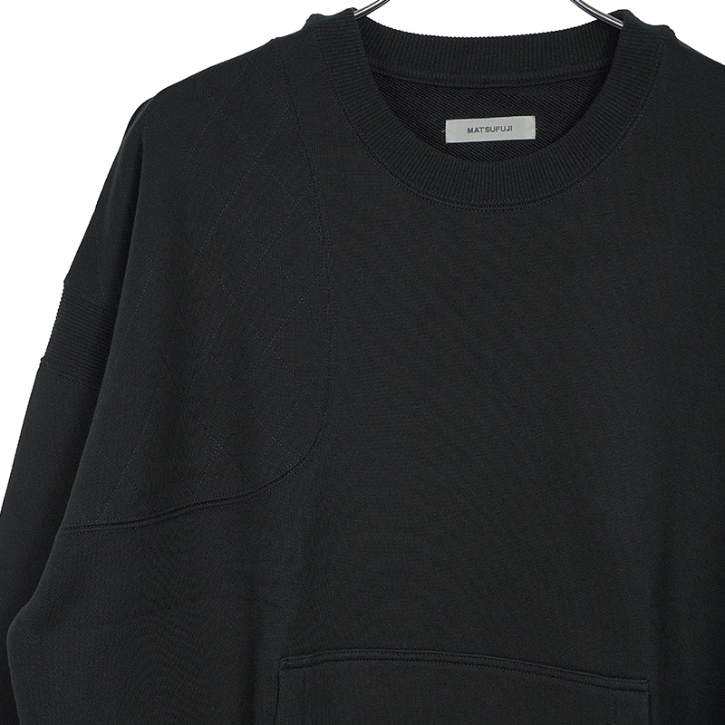 MATSUFUJI [ Hanting Stitch Sweatshirt ] BLACK