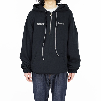 SHINYAKOZUKA [ ORDINALY ZIP HOODIE ] BLACK