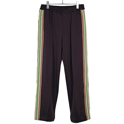 Sasquatchfabrix. [ LACE TAPE TRACK PANTS ] BORDEAUX