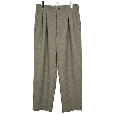 Sasquatchfabrix. [ FLOWER TAPERED PANTS ] OLIVE