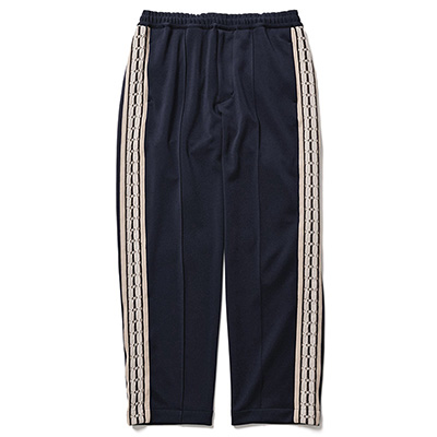 Sasquatchfabrix. [ LACE TAPE TRACK PANTS ] NAVY