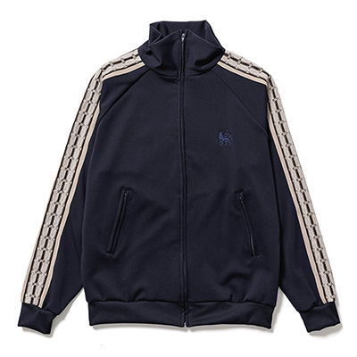 Sasquatchfabrix. [ LACE TAPE TRACK JACKET ] NAVY