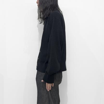 SUGARHILL [ GIMA BOUCLE KNIT SWEATER ] BLACK