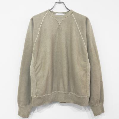 SUGARHILL [ PIGMENT DYE SWEATER ] SMOKE WHITE