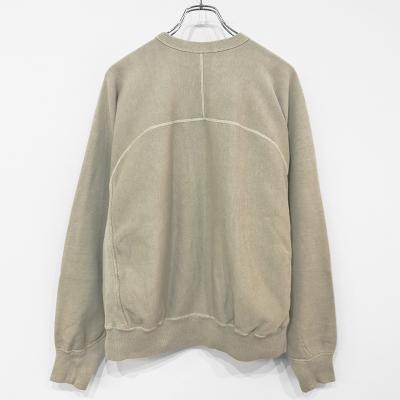 SUGARHILL [ PIGMENT DYE SWEATER ] SMOKE WHITE