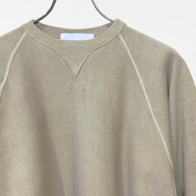 SUGARHILL [ PIGMENT DYE SWEATER ] SMOKE WHITE