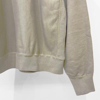 SUGARHILL [ PIGMENT DYE SWEATER ] SMOKE WHITE