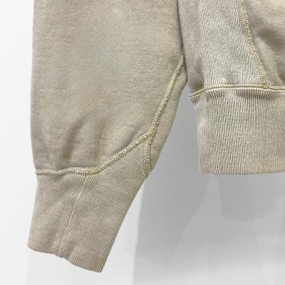 SUGARHILL [ PIGMENT DYE SWEATER ] SMOKE WHITE