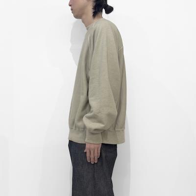 SUGARHILL [ PIGMENT DYE SWEATER ] SMOKE WHITE
