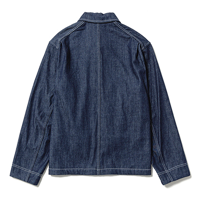 Sasquatchfabrix. [ UTILITY FULL FLAP DENIM JACKET ] INDIGO NAVY