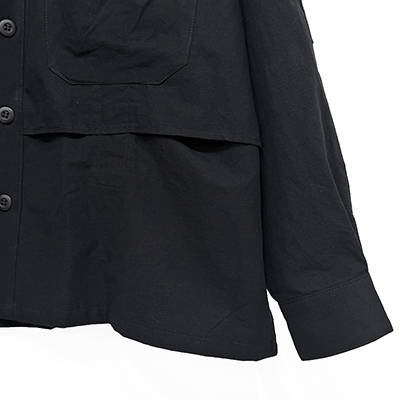 Sasquatchfabrix. [ UTILITY VENTILATION SHIRT ] BLACK