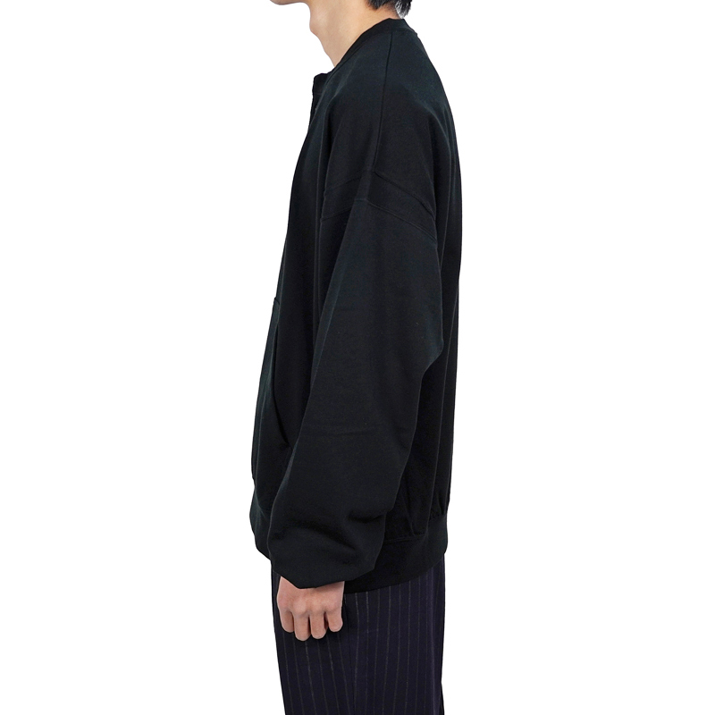 MATSUFUJI [ Henry Neck Sweat Shirt ] BLACK | ロイド・エフ