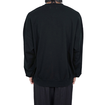 MATSUFUJI [ Henry Neck Sweat Shirt ] BLACK