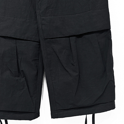 Sasquatchfabrix. [ UTILITY KNEES CARGO PANTS ] BLACK