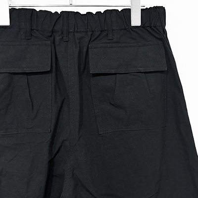 Sasquatchfabrix. [ UTILITY KNEES CARGO PANTS ] BLACK