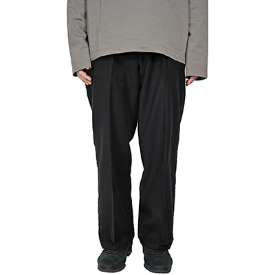 MATSUFUJI [ Moleskin Wide Trousers ] BLACK