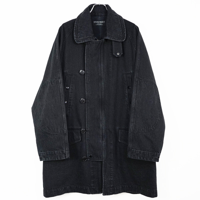 ESSAY [ CINEMA DENIM COAT (C-1) ] BLACK DENIM