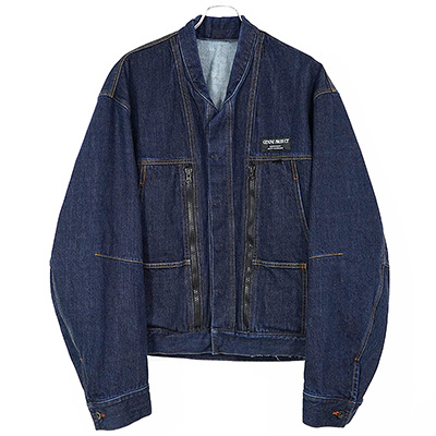 ESSAY [ FOLD COLLAR DENIM JACKET (J-1) ] INDIGO DENIM