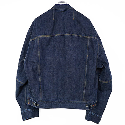 ESSAY [ FOLD COLLAR DENIM JACKET (J-1) ] INDIGO DENIM