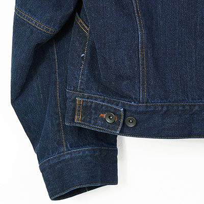 ESSAY [ FOLD COLLAR DENIM JACKET (J-1) ] INDIGO DENIM