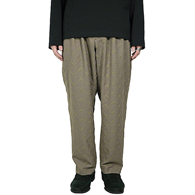 Sasquatchfabrix. [ FLOWER TAPERED PANTS ] OLIVE | ロイド・エフ