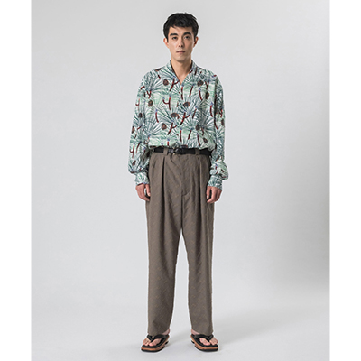 Sasquatchfabrix. [ FLOWER TAPERED PANTS ] OLIVE