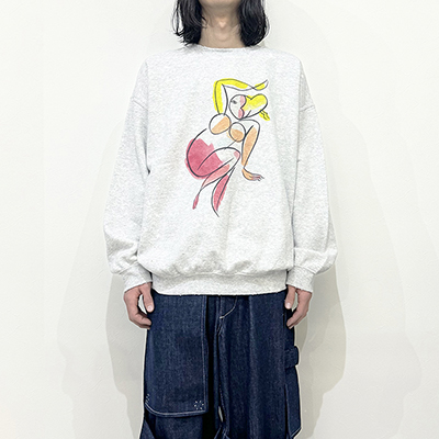 Sasquatchfabrix. [ “PINUP GIRL” SAVAGE SWEATSHIRT ] ASH GRAY
