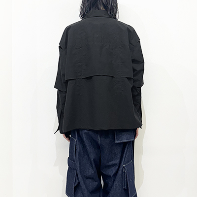 Sasquatchfabrix. [ UTILITY VENTILATION SHIRT ] BLACK