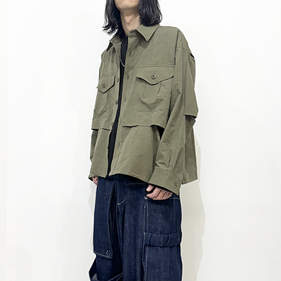 Sasquatchfabrix. [ UTILITY VENTILATION SHIRT ] OLIVE