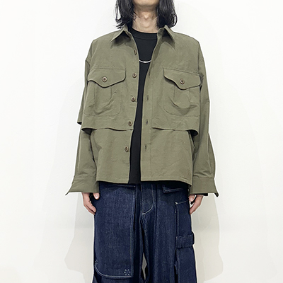 Sasquatchfabrix. [ UTILITY VENTILATION SHIRT ] OLIVE