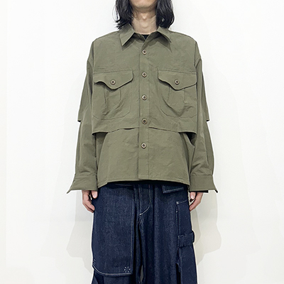 Sasquatchfabrix. [ UTILITY VENTILATION SHIRT ] OLIVE