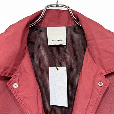 refomed [ H-M-D CORDLOOP COACH JACKET ] RED