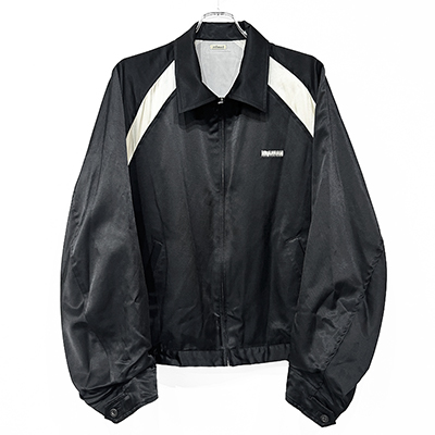 refomed [ COTTON RAYON WORK JACKET ] BLACK