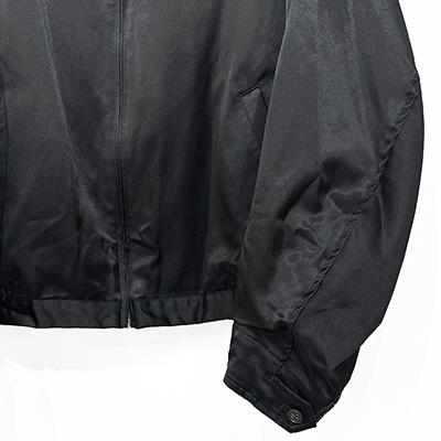 refomed [ COTTON RAYON WORK JACKET ] BLACK