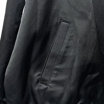 refomed [ COTTON RAYON WORK JACKET ] BLACK