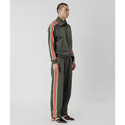 Sasquatchfabrix. [ LACE TAPE TRACK PANTS ] KHAKI