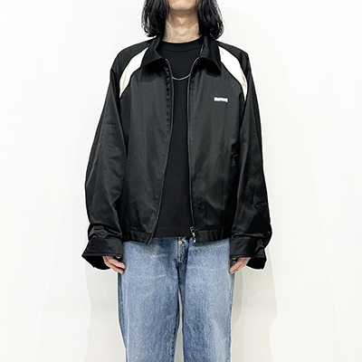 refomed [ COTTON RAYON WORK JACKET ] BLACK