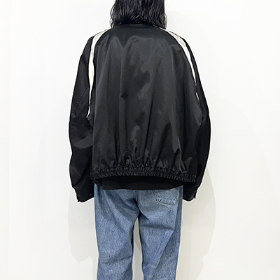 refomed [ COTTON RAYON WORK JACKET ] BLACK